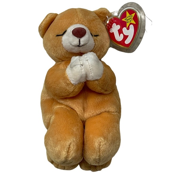TY Beanie Baby HOPE Praying Bear Plush Stuffed Bear 1999 (4213) - Picture 1 of 5